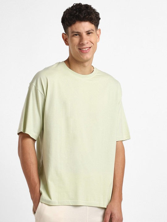 Round Neck Short Sleeves Oversized Cotton T-Shirt for Men in Pakistan | DENIMS