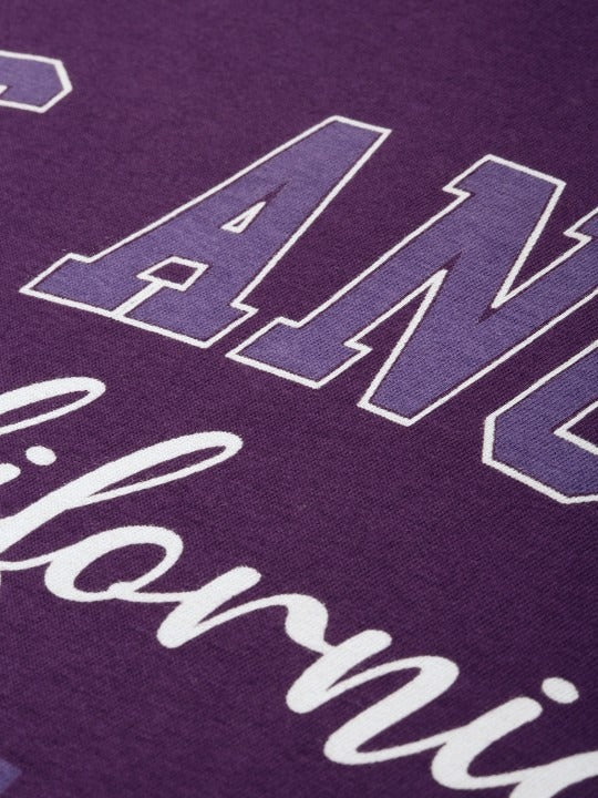 Women Purple Varsity Oversized Cotton T-Shirt Online Pakistan