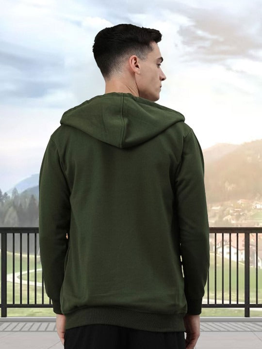 Men Hooded Front-Open Sweatshirt – Stylish Zip-Up Hoodies for Men in Pakistan | DENIMS