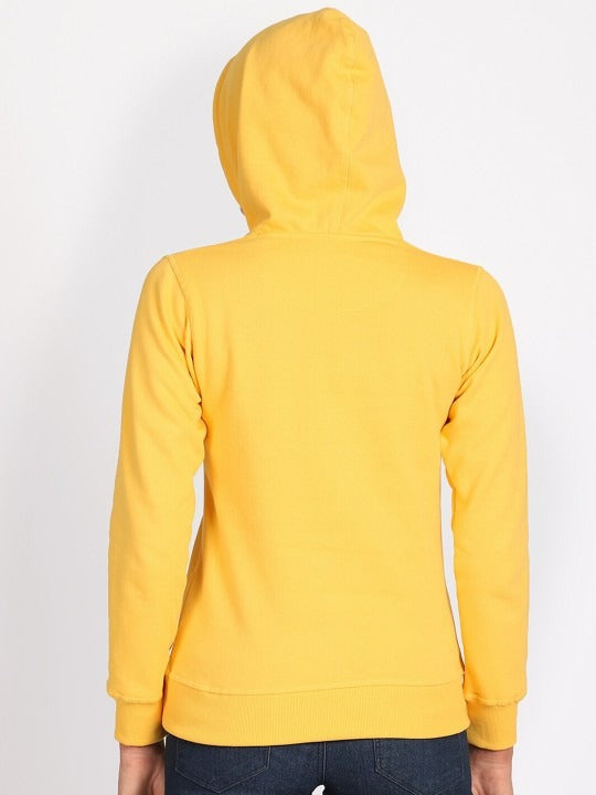 Wonder Woman Printed Hooded Pullover Yellow Hoodie for Women – Stylish Cotton Sweatshirt Online in Pakistan | DENIMS