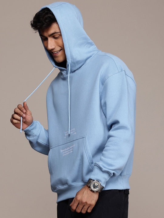Typography Embroidery Hooded Pullover Sweatshirt for Men – Trendy Cotton Hoodie in Pakistan | DENIMS