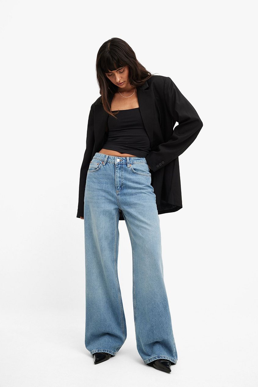Wide High Waist Jeans for Women – Flattering High-Rise Wide-Leg Denim in Pakistan | DENIMS