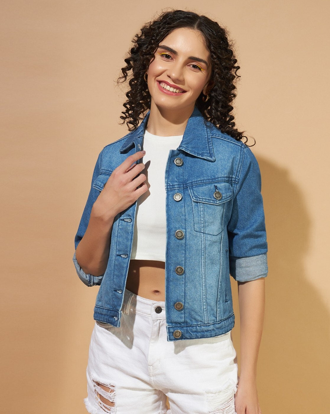 Women’s Light Blue Denim Jacket – Classic Elegance for Every Occasion