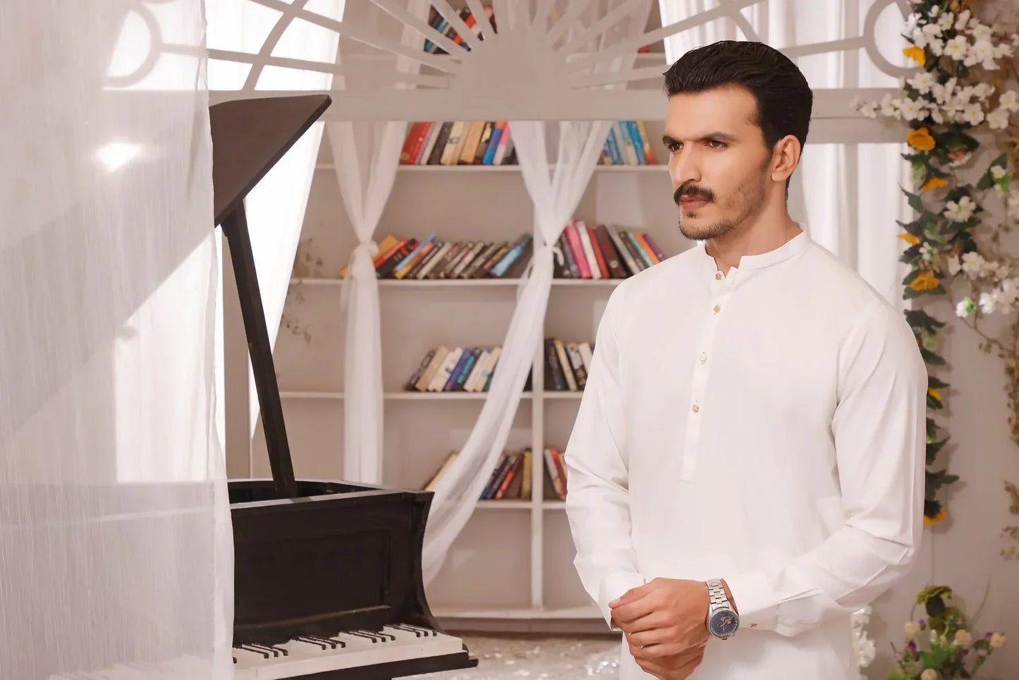 White Whisper: Elegant Shalwar Kameez For Mens