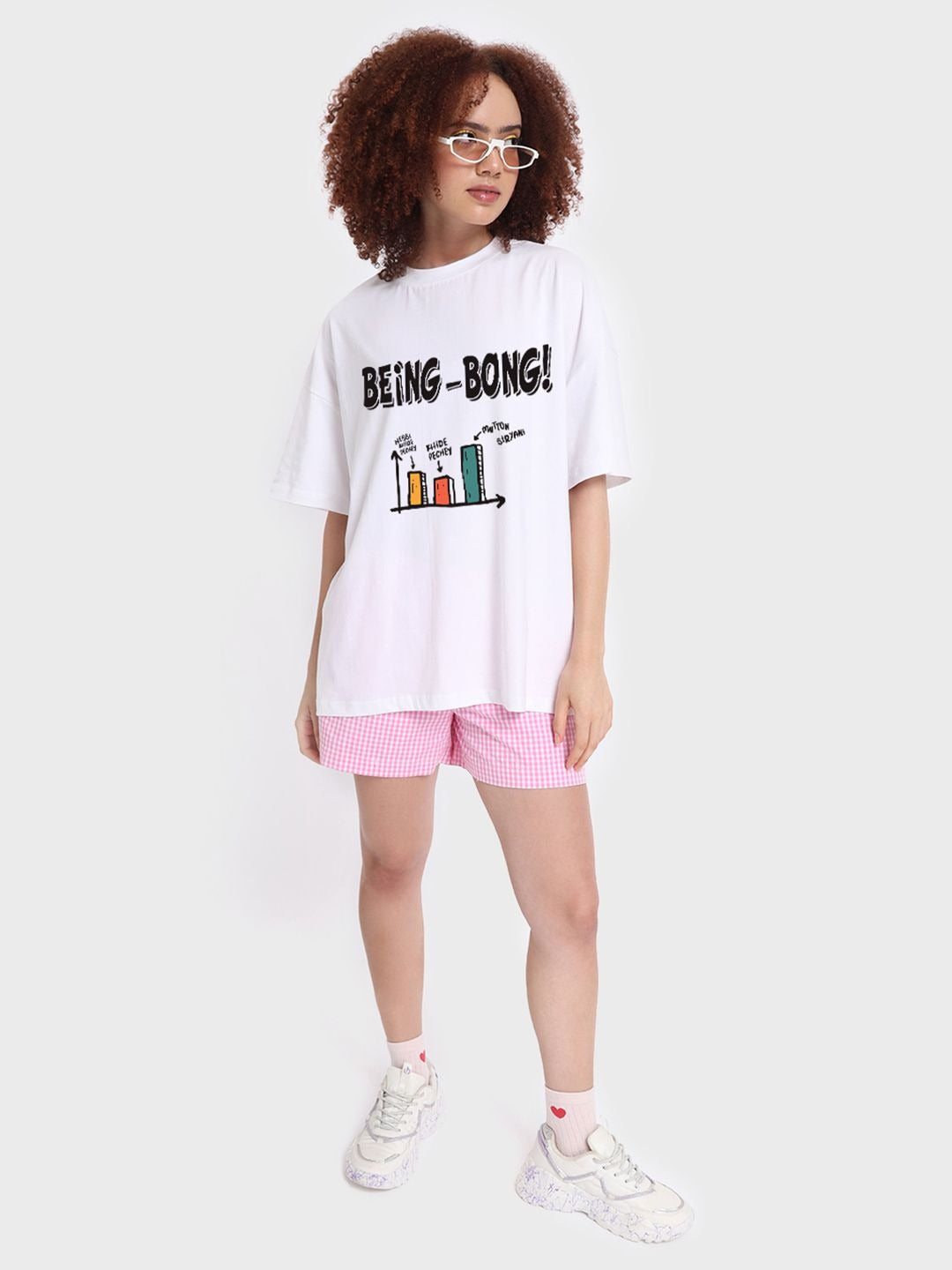 Unisex Typography Printed Cotton Loose T-Shirt – Trendy Oversized Streetwear in Pakistan | DENIMS