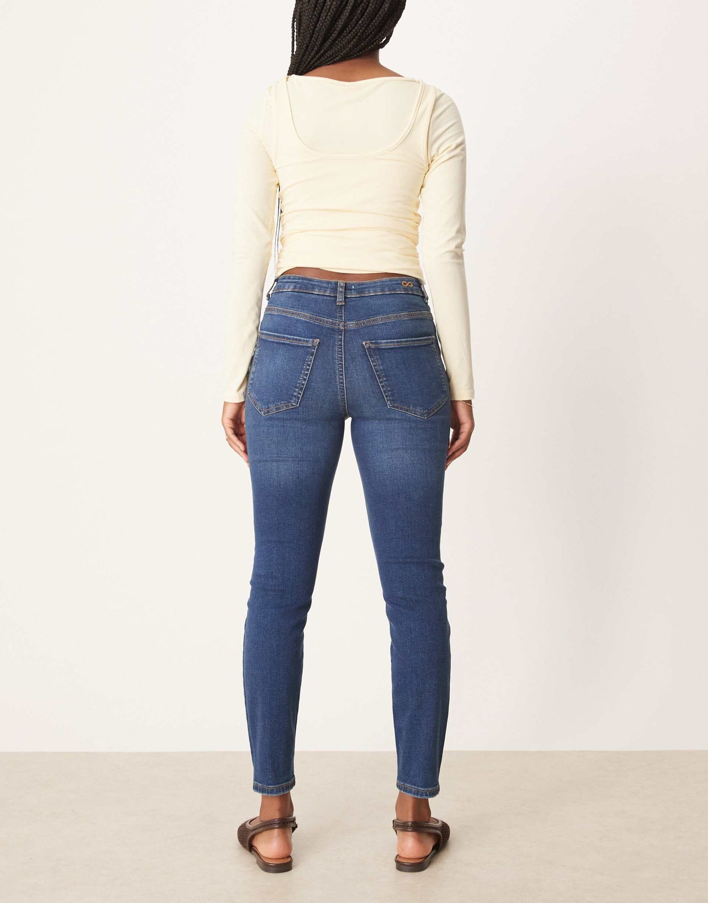 Skinny Jeans in Mid Blue Denim – Slim Fit Stretchable Jeans for Men in Pakistan | DENIMS