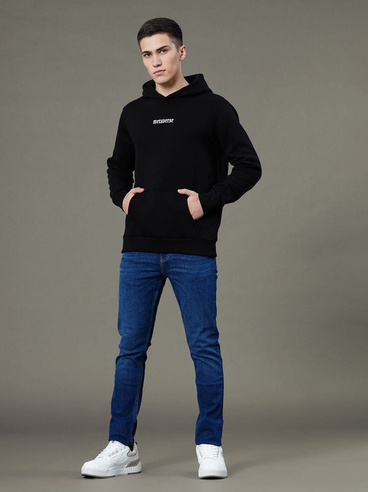 Men Graphic Print Fleece Baggy Fit Hoodie – Oversized Streetwear Hoodie in Pakistan | DENIMS