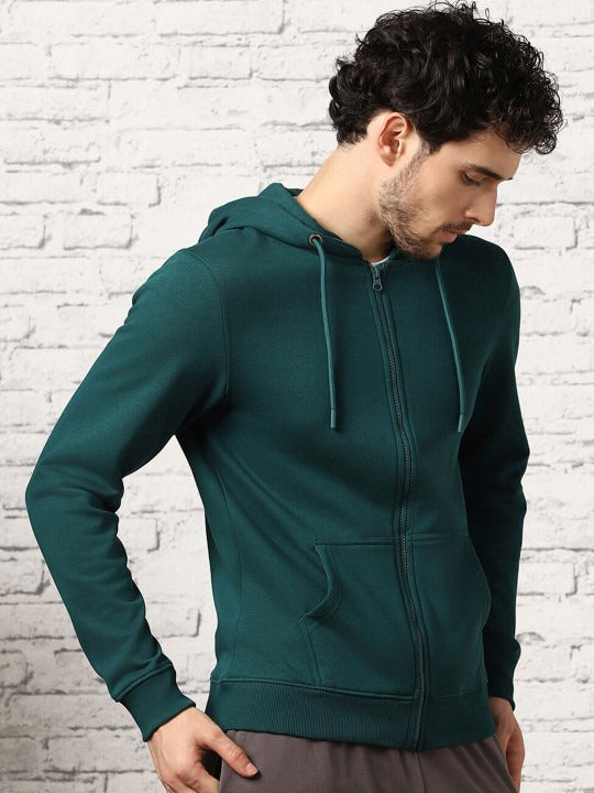 Men Zipper Hooded Sweatshirt – Cotton Fleece Full-Zip Hoodie for Men in Pakistan | DENIMS