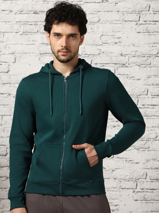 Men Zipper Hooded Sweatshirt – Cotton Fleece Full-Zip Hoodie for Men in Pakistan | DENIMS