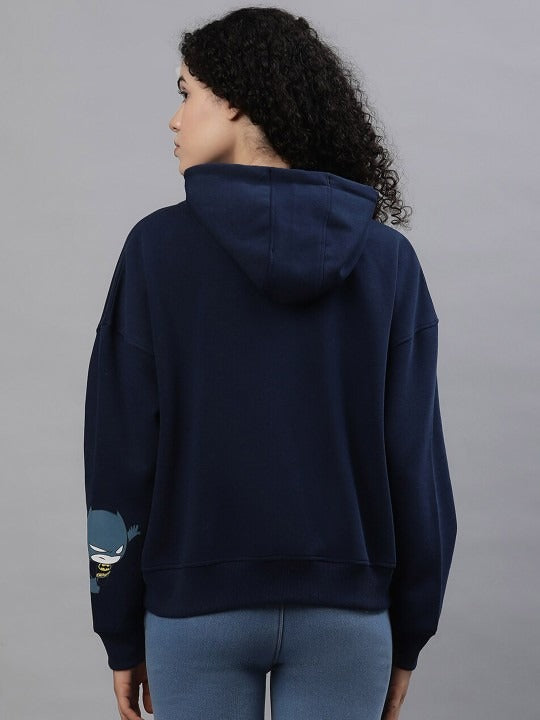 Batman Printed Cotton Hoodie – Drop Shoulder Sleeves Hooded Sweatshirt for Women & Men in Pakistan | DENIMS