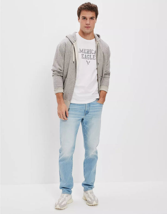 Athletic Straight Stretchable Jeans For Men - DENIMS 