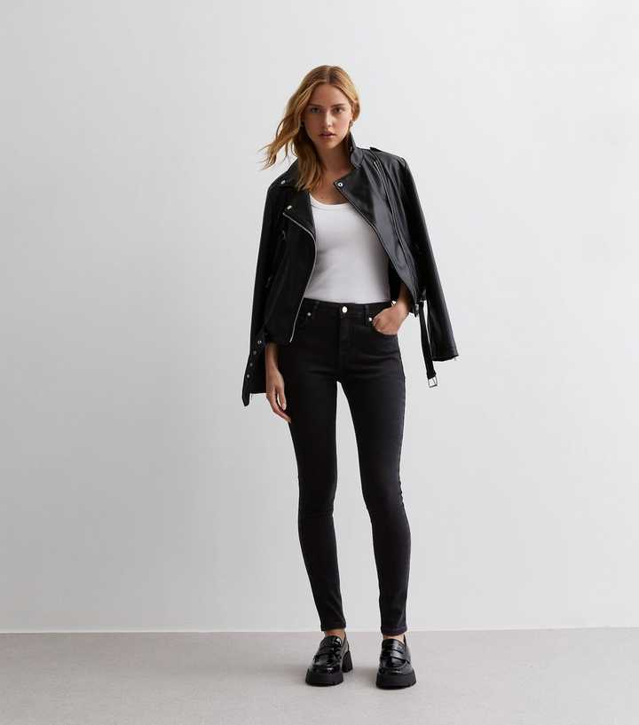 Black Low Rise Lau Skinny Jeans - DENIMS 
