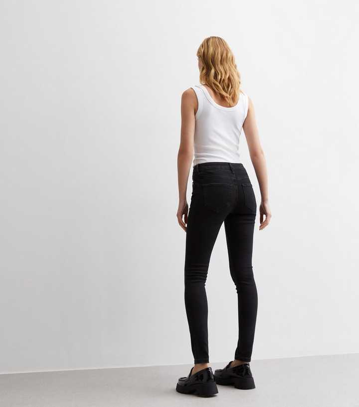 Black Low Rise Lau Skinny Jeans - DENIMS 