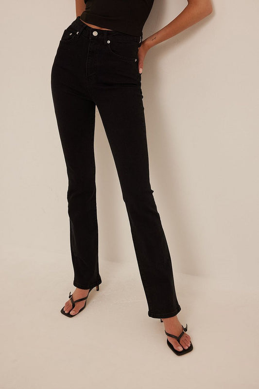 Cut Out Back Detail Denim - DENIMS 