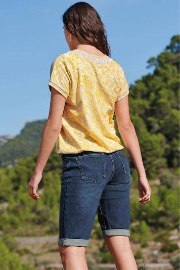 Denim Knee Shorts By Ace For Women - DENIMS 