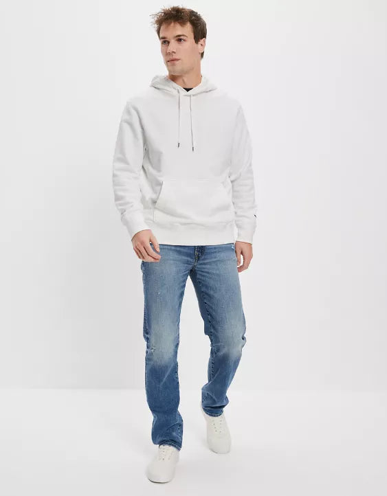 Distressed Athletic Straight Jeans For Men - DENIMS 