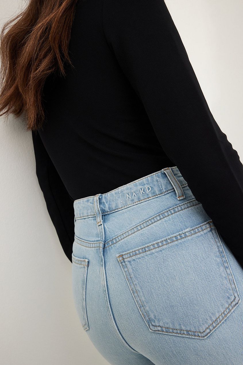 Flared High Waist Jeans For Womens - DENIMS 