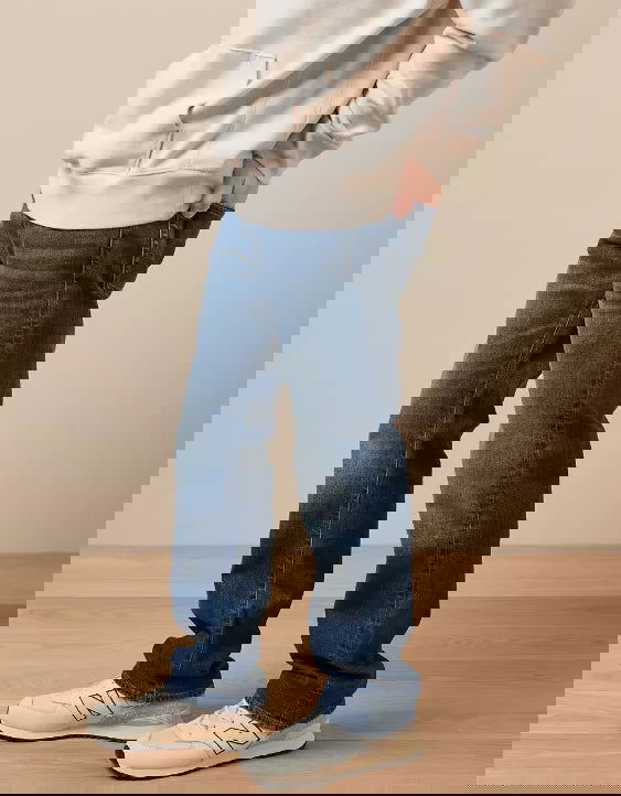 Flex Relaxed Straight Jeans For Men - DENIMS 