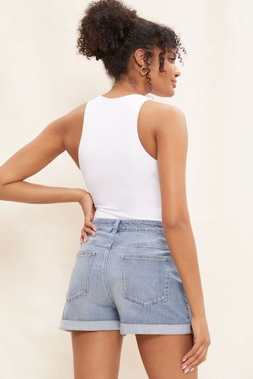 Friends Like These Denim Boyfriend Shorts For Women - DENIMS 