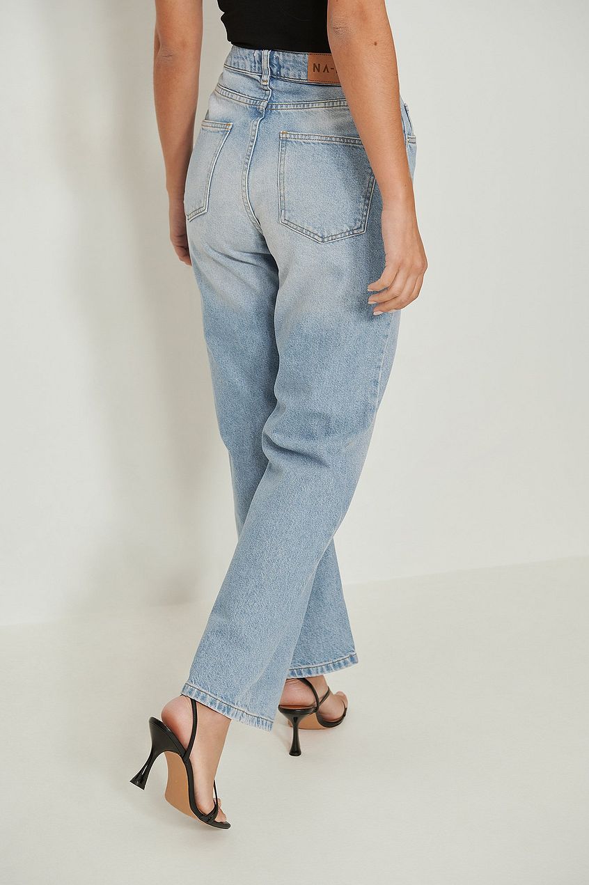 Highwaist Relaxed Jeans - DENIMS 