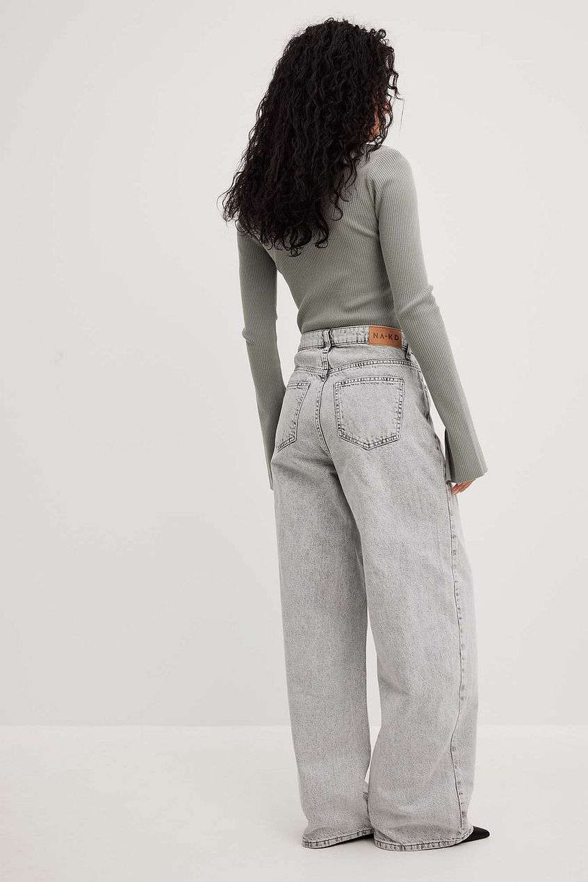 Loose Low Waist Long Jeans - DENIMS 