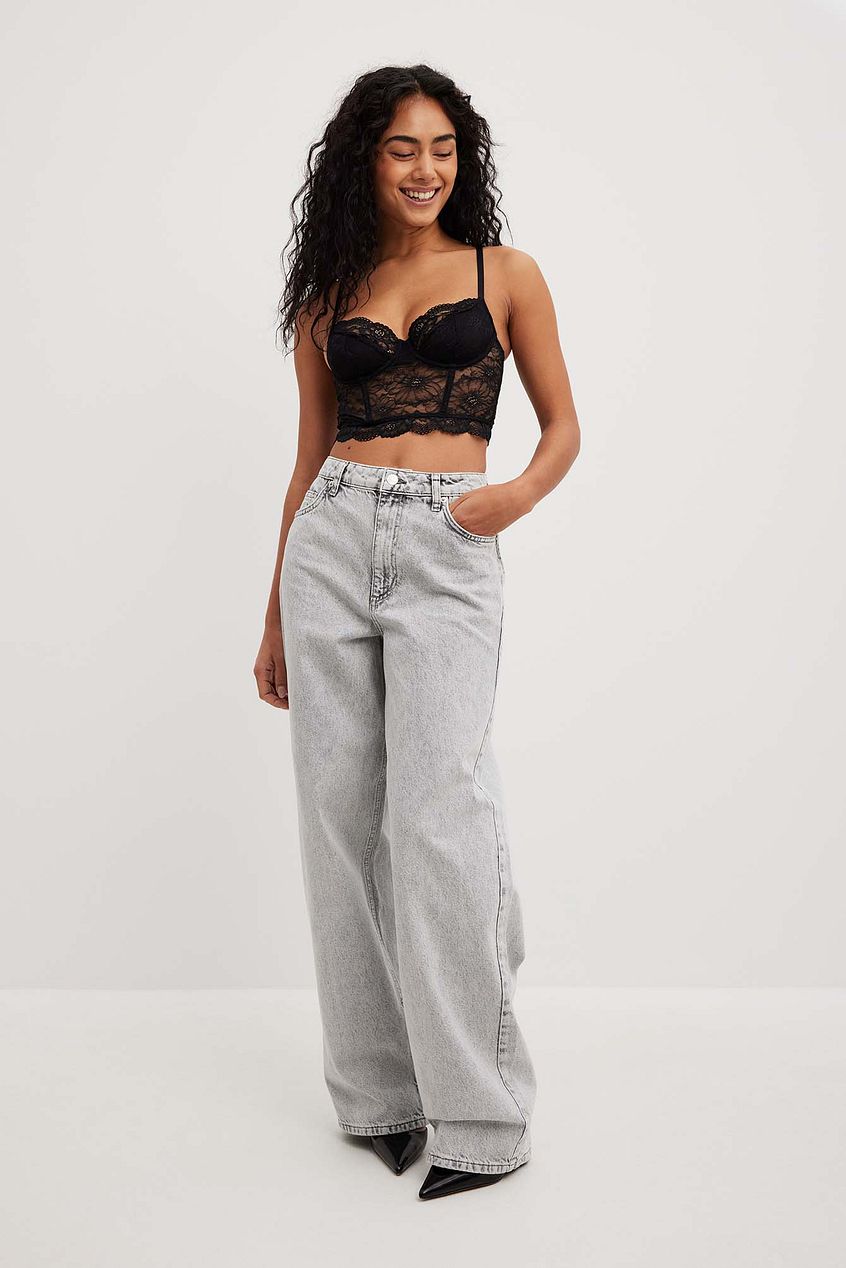 Loose Low Waist Long Jeans - DENIMS 