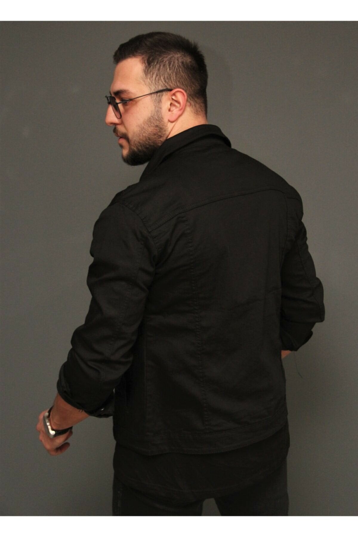 Mens Denim Jacket Stretchable Fine Lycra - DENIMS 
