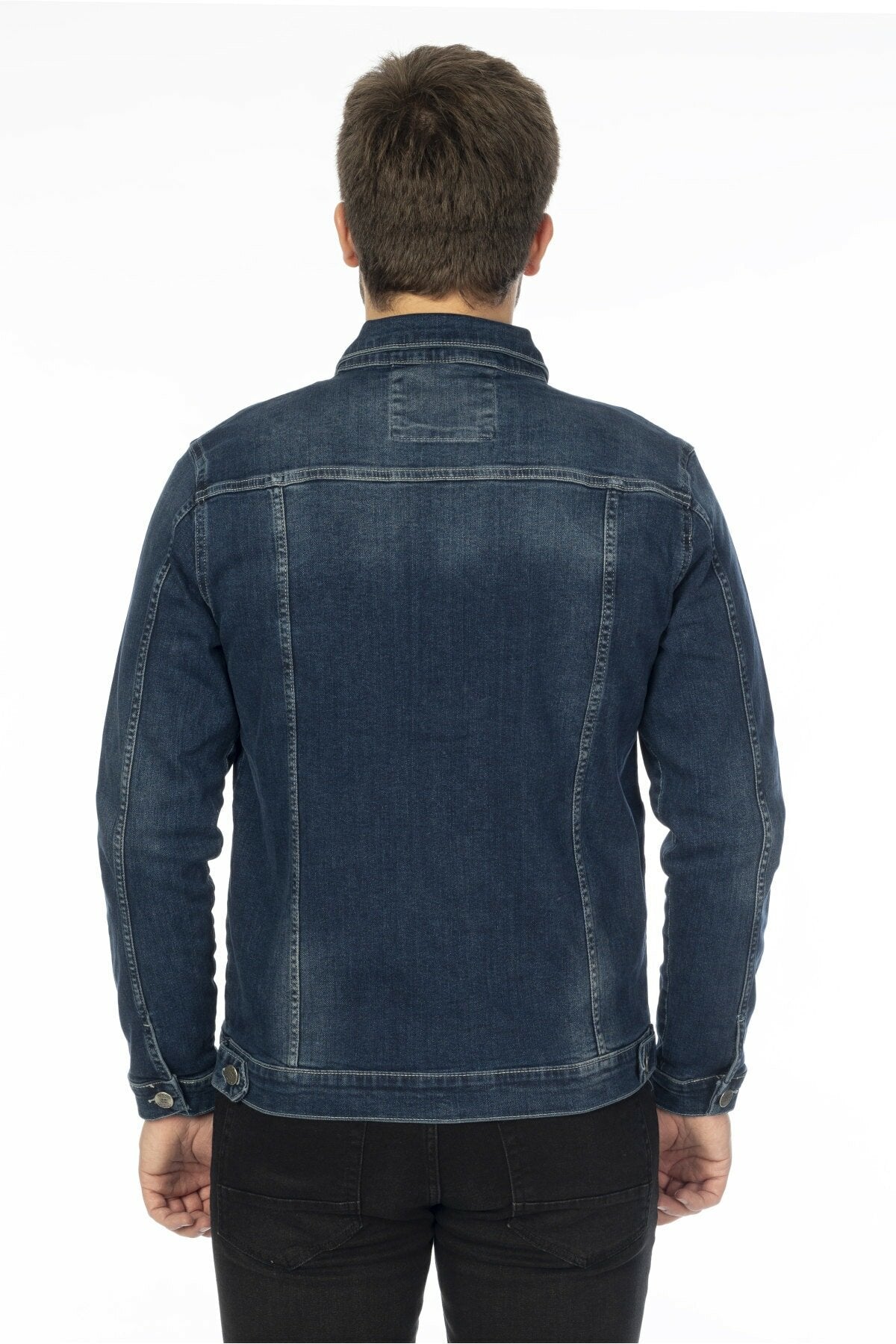 Mens Denim Jacket Stretchable Fine Lycra - DENIMS 