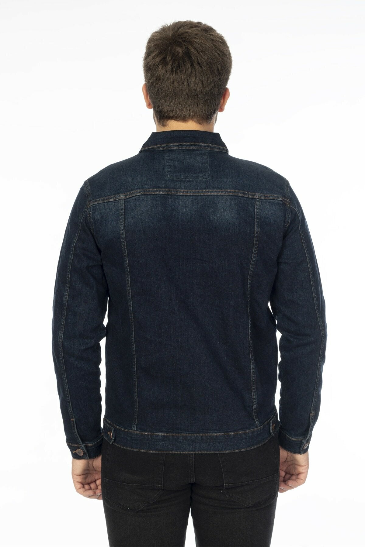 Mens Denim Jacket Stretchable Fine Lycra - DENIMS 