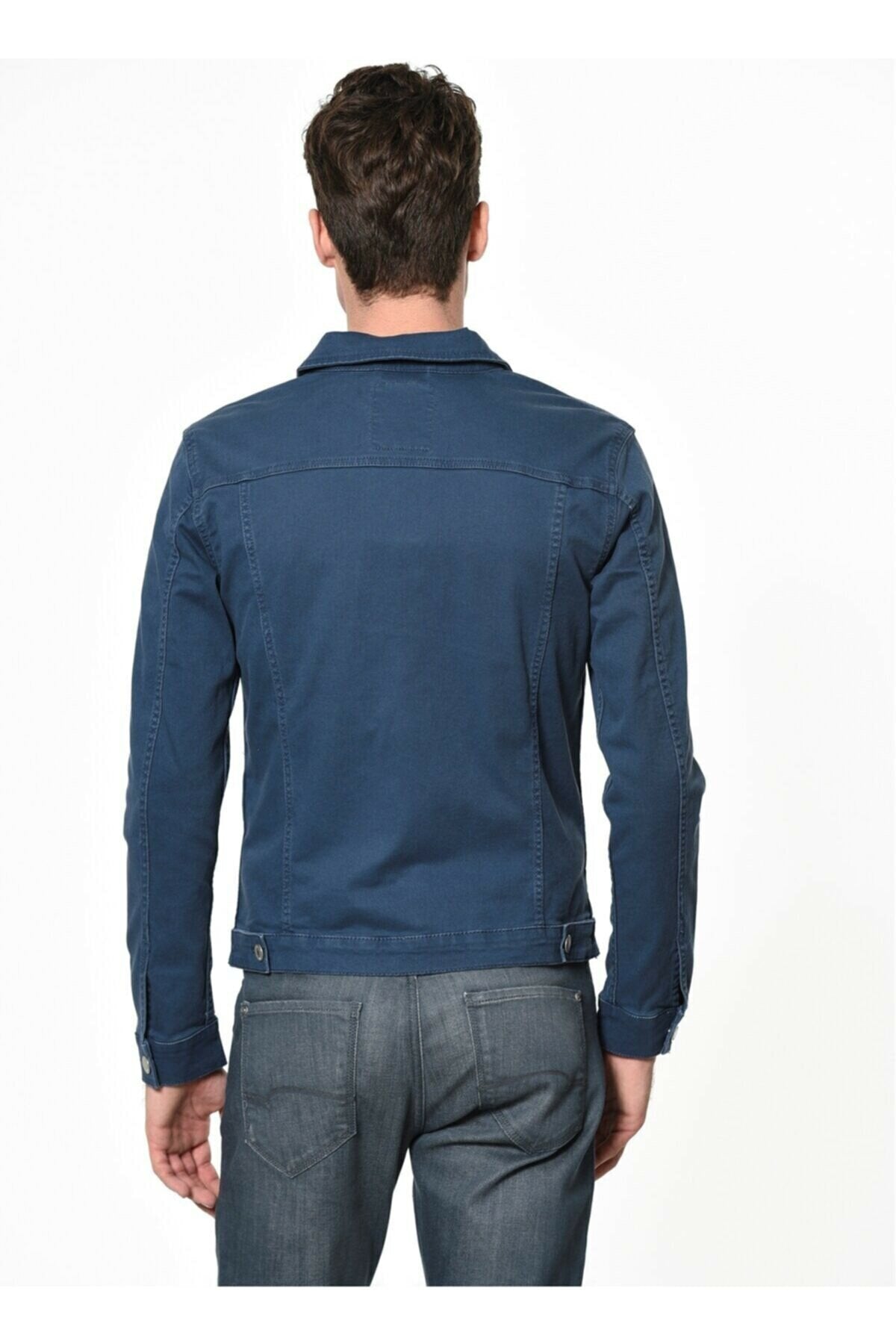 Mens Denim Jacket Stretchable Fine Lycra - DENIMS 