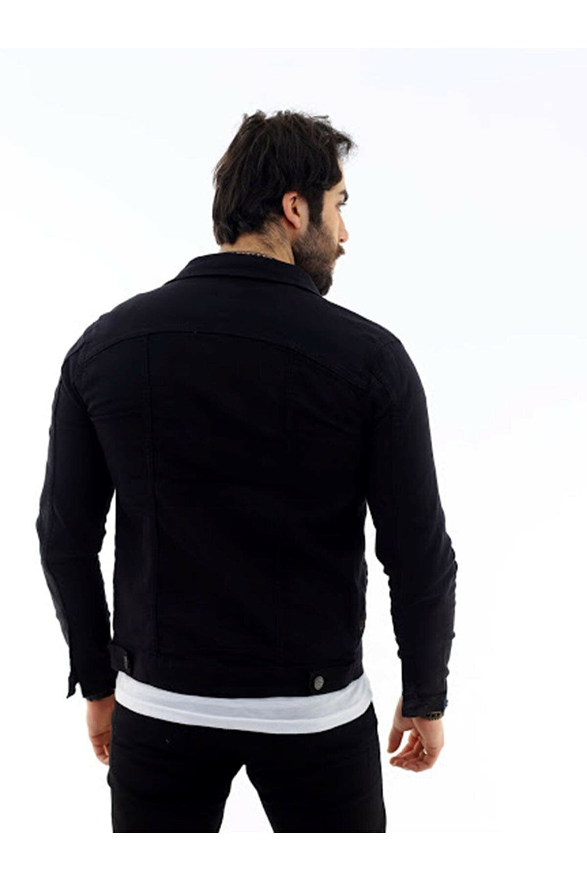 Mens Denim Jacket Stretchable Fine Lycra - DENIMS 