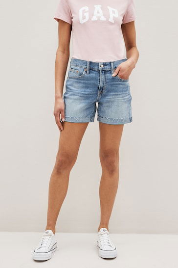 Mid Rise Girlfriend Shorts By Ace For Women - DENIMS 