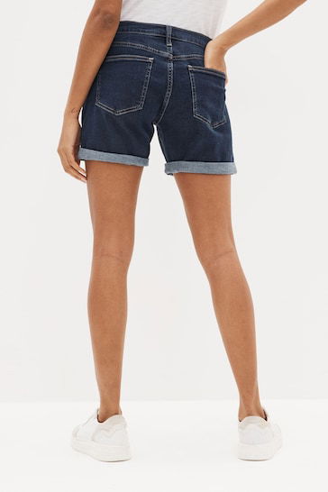 Mid Rise Girlfriend Shorts For Women - DENIMS 