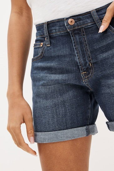 Mid Rise Girlfriend Shorts For Women - DENIMS 