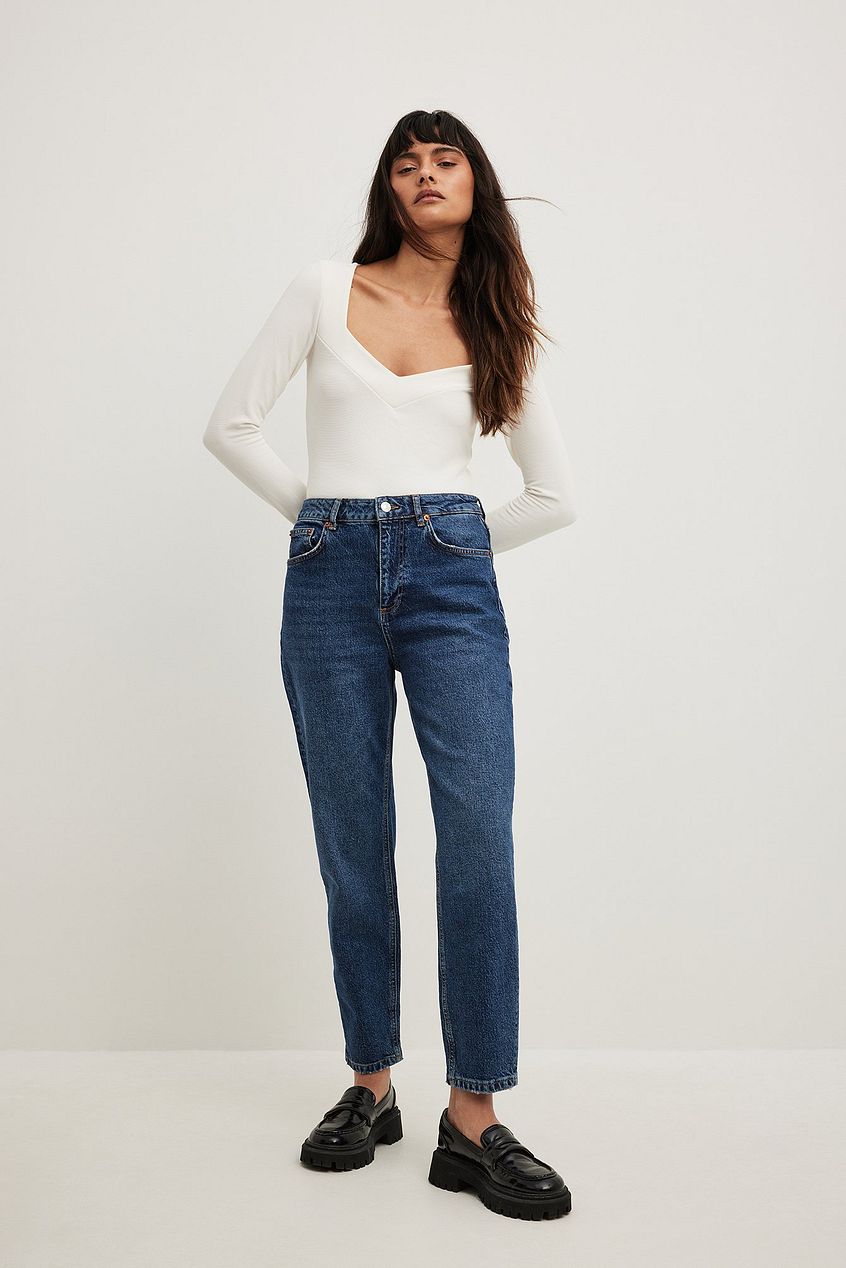 Mom High Waist Jeans - DENIMS 