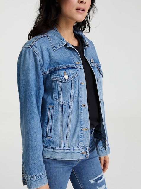 Organic Blue Womens Jacket - DENIMS 