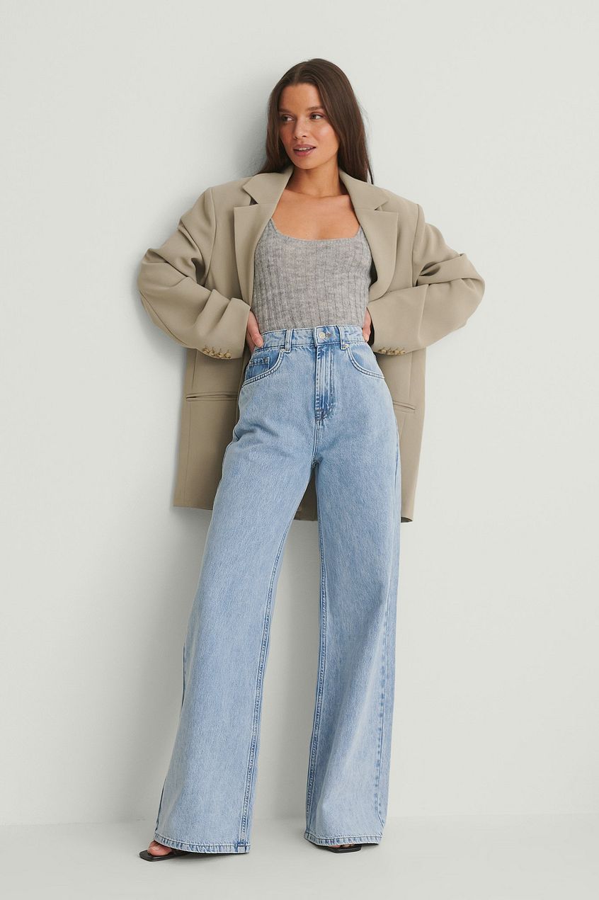 Organic Soft Rigid Wide Jeans - DENIMS 