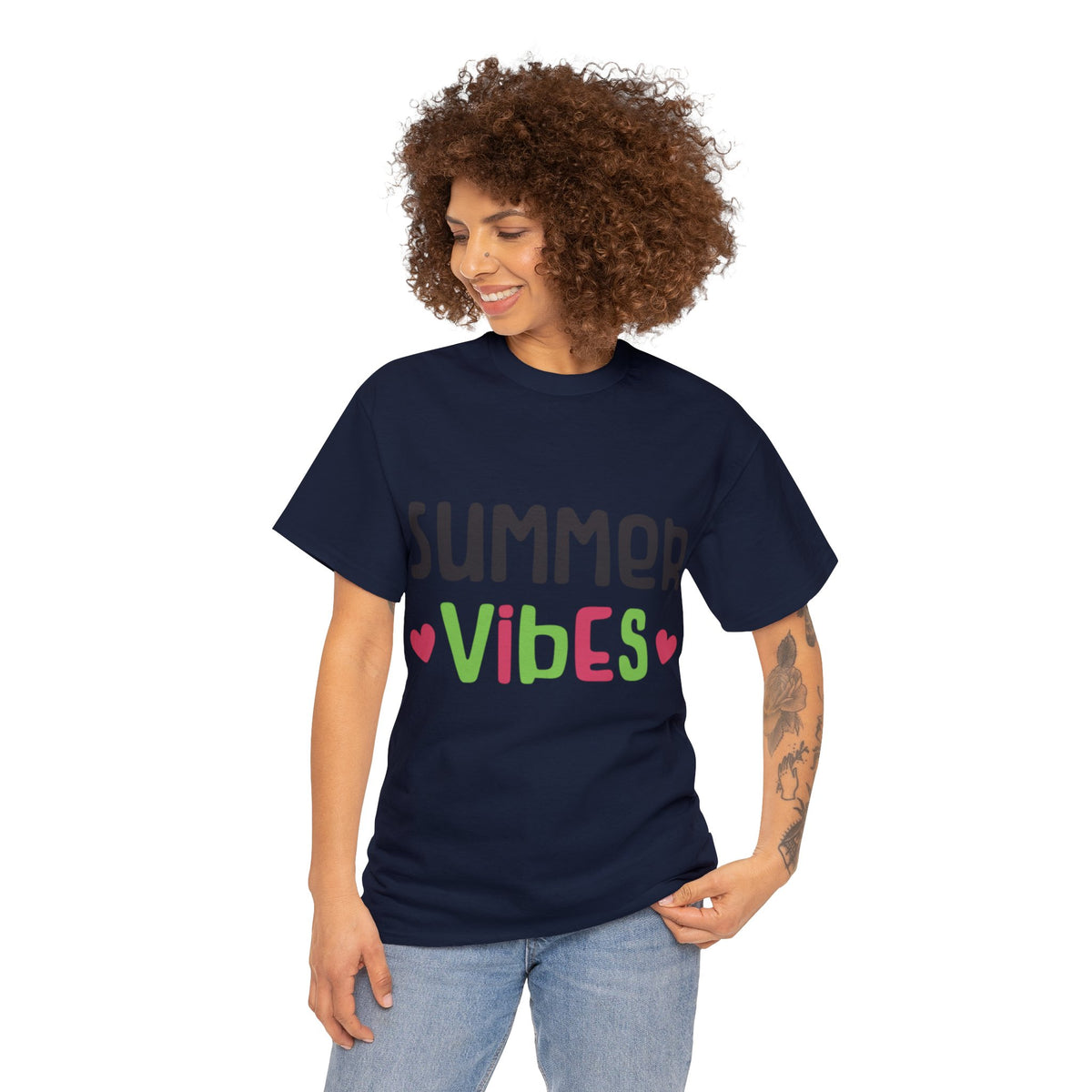 Summer Vibes Printed Graphic T-Shirt For Womens & Girls