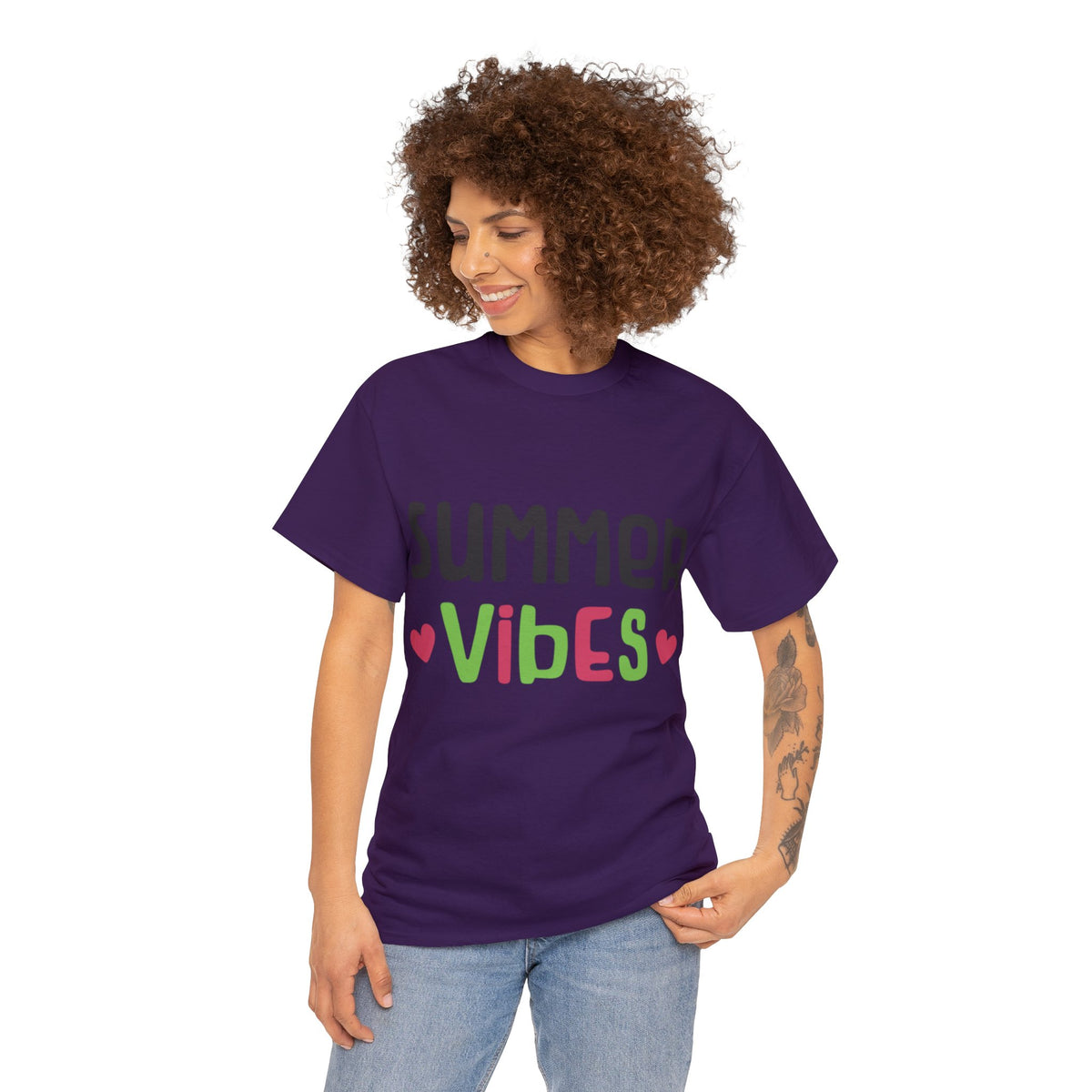 Summer Vibes Printed Graphic T-Shirt For Womens & Girls