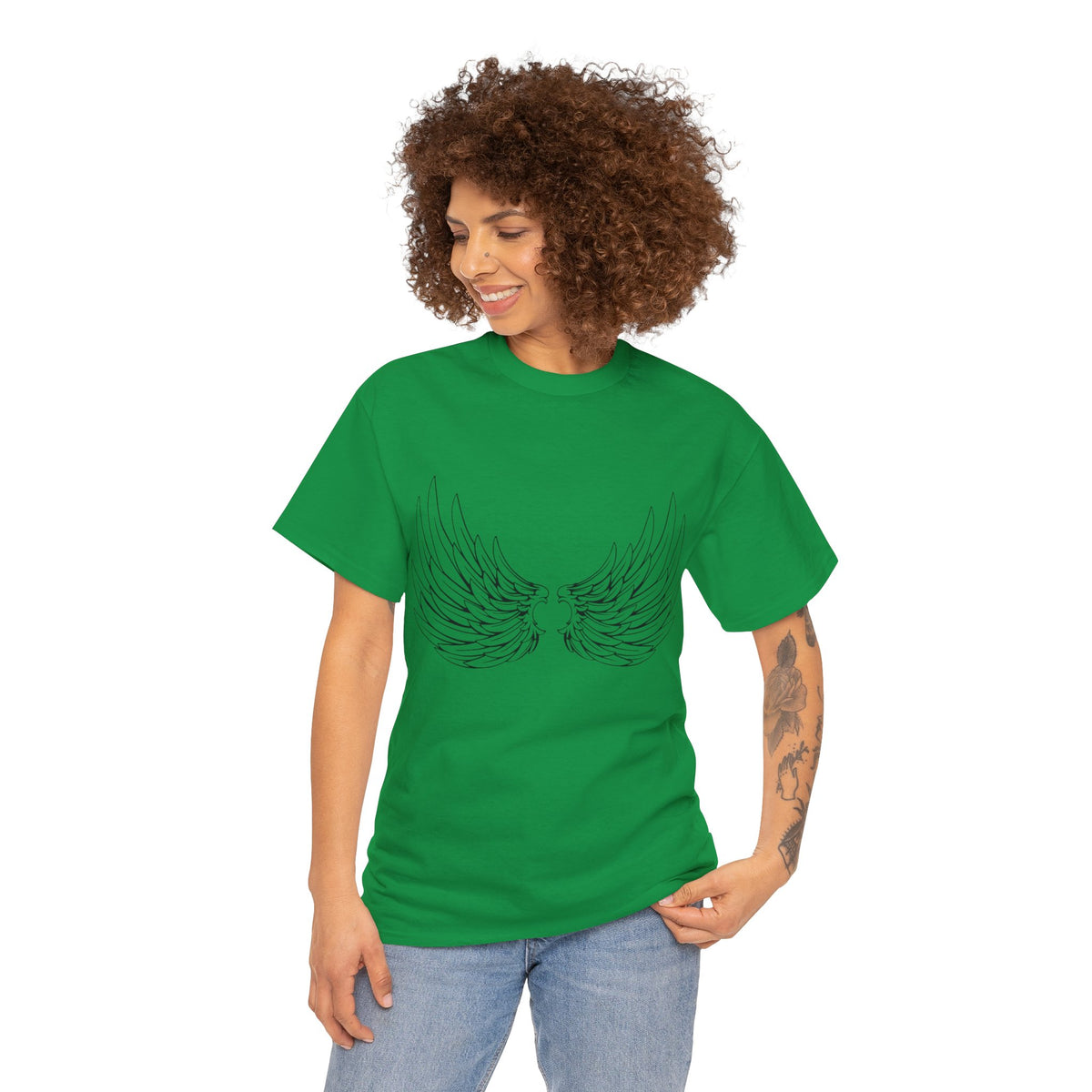 Wings Printed Graphic T-Shirt For Womens