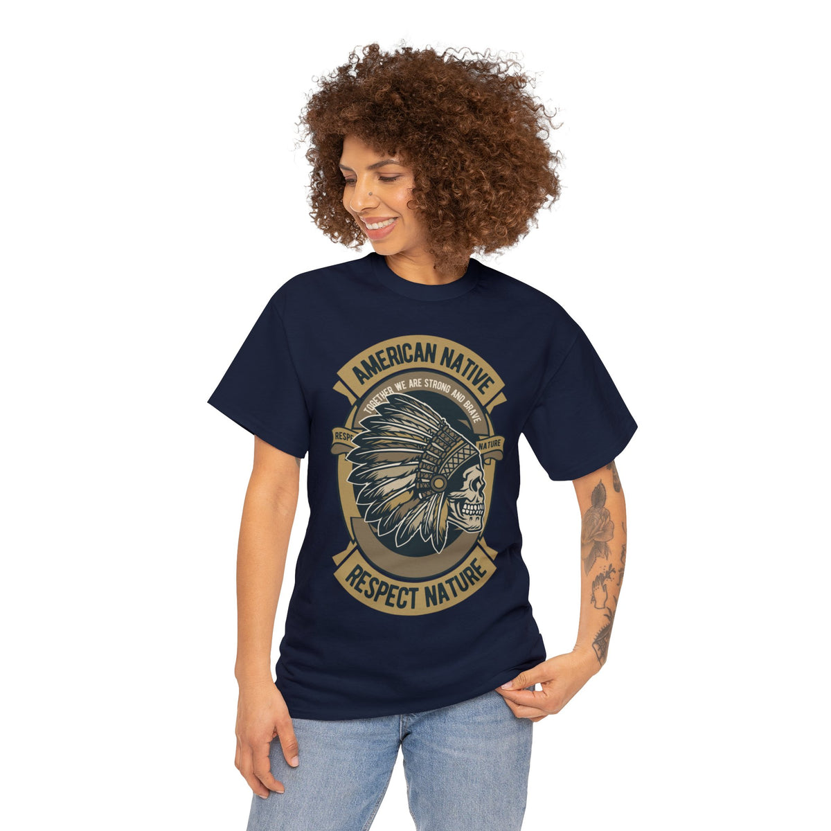 American Native Printed Graphic T-Shirt For Womens