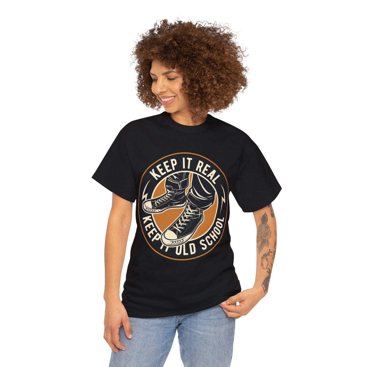 Keep It Real Keep It Old School Graphic Women's T-Shirt