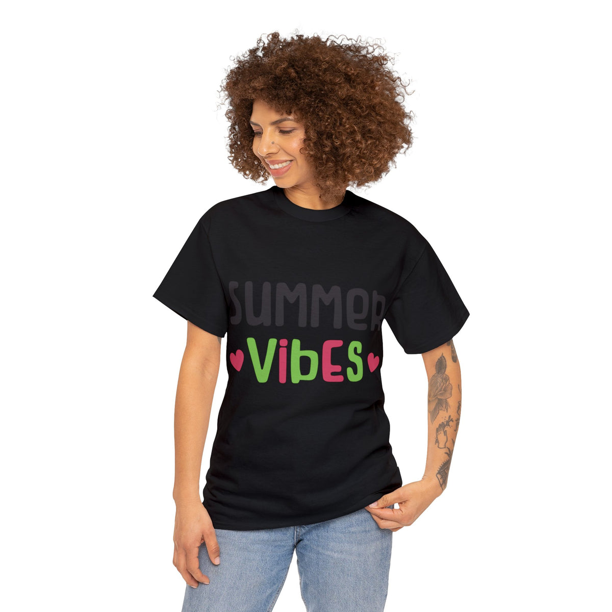 Summer Vibes Printed Graphic T-Shirt For Womens & Girls