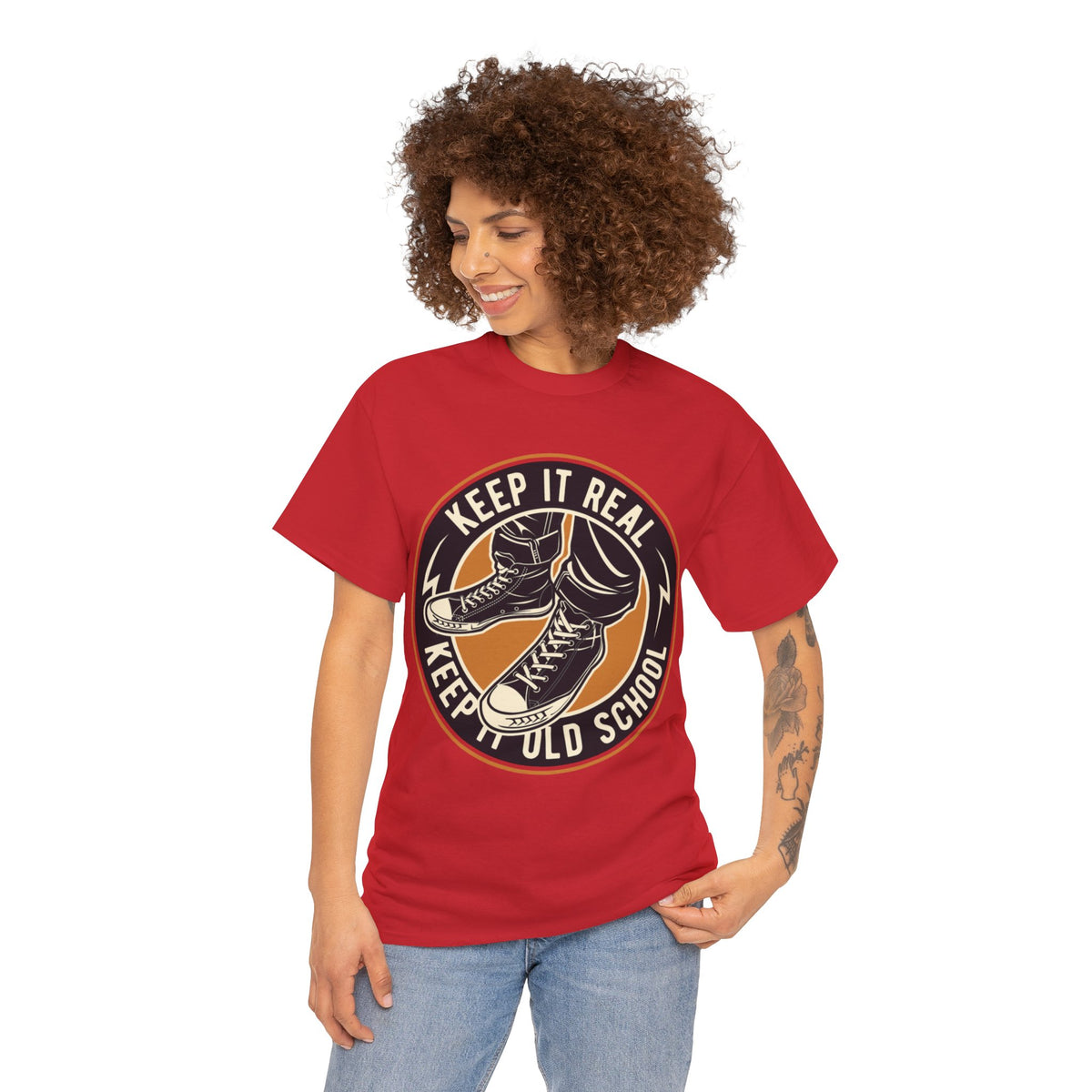 Keep It Real Keep It Old School Graphic Women's T-Shirt