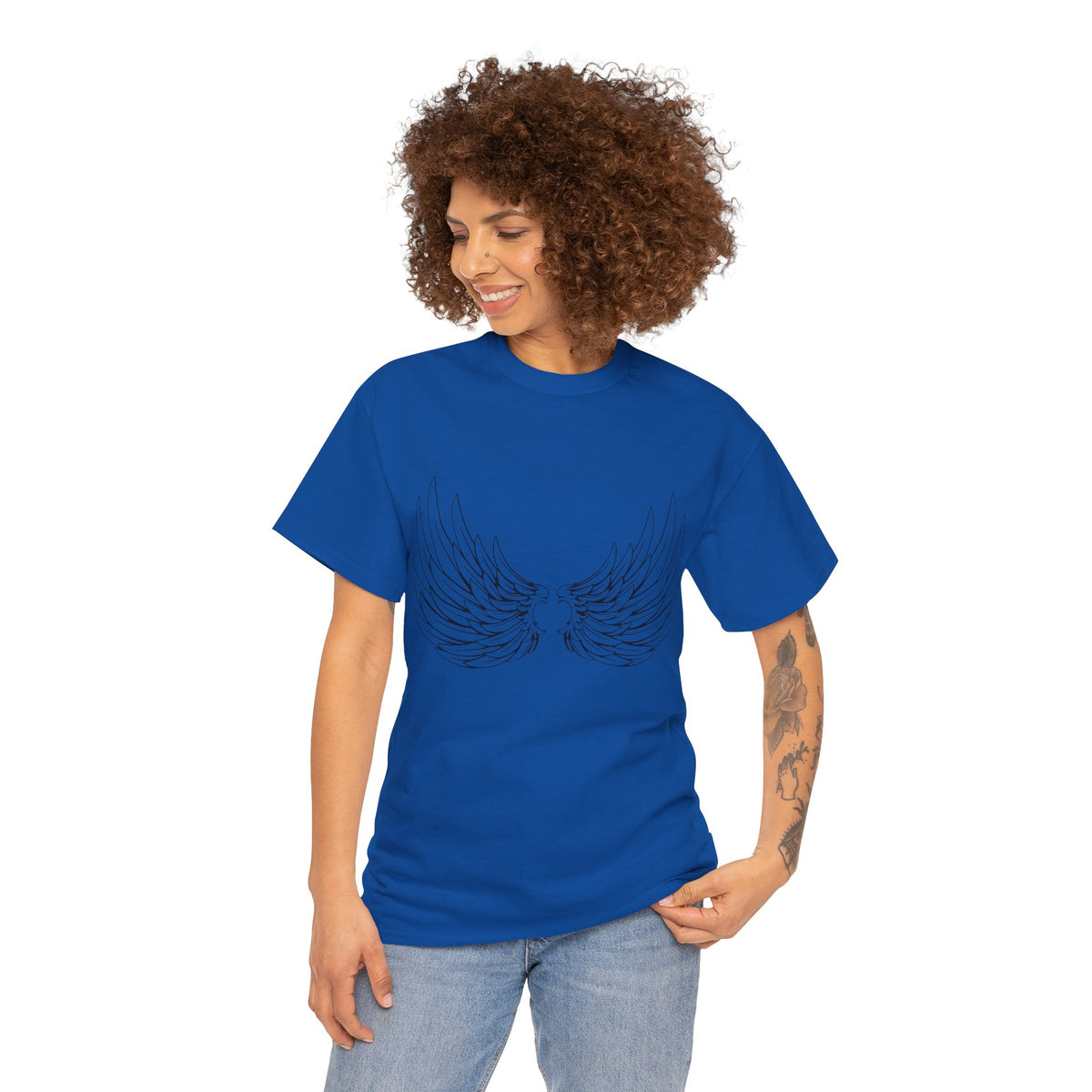 Wings Printed Graphic T-Shirt For Womens