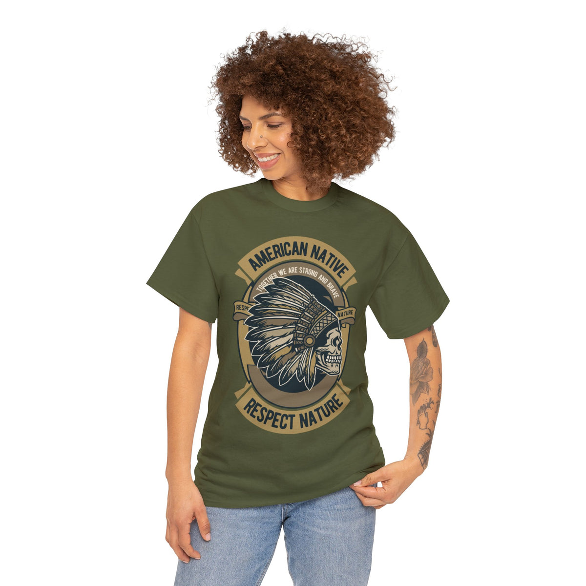 American Native Printed Graphic T-Shirt For Womens