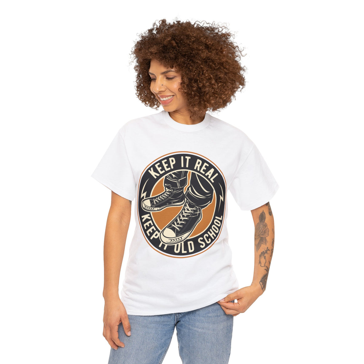 Keep It Real Keep It Old School Graphic Women's T-Shirt