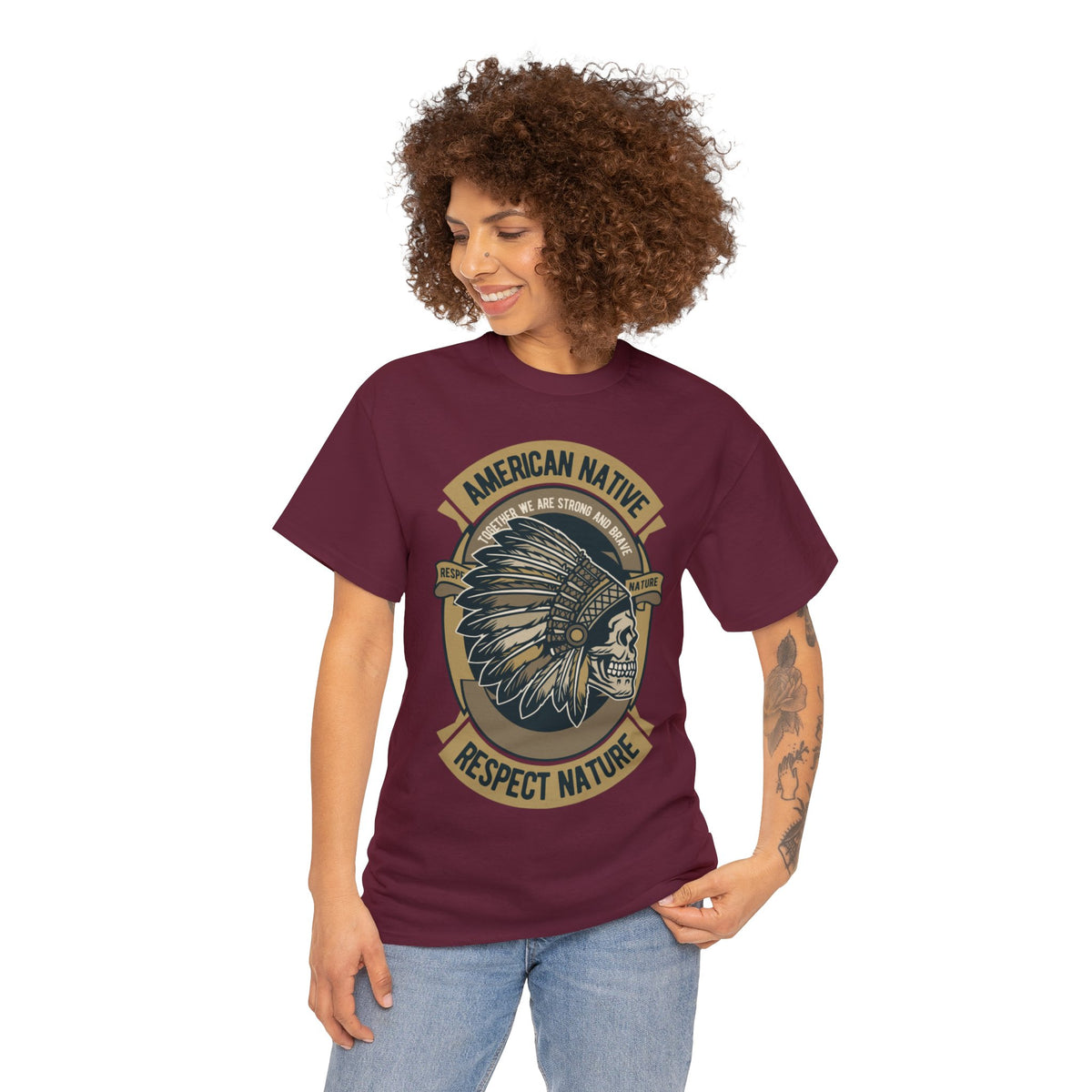 American Native Printed Graphic T-Shirt For Womens