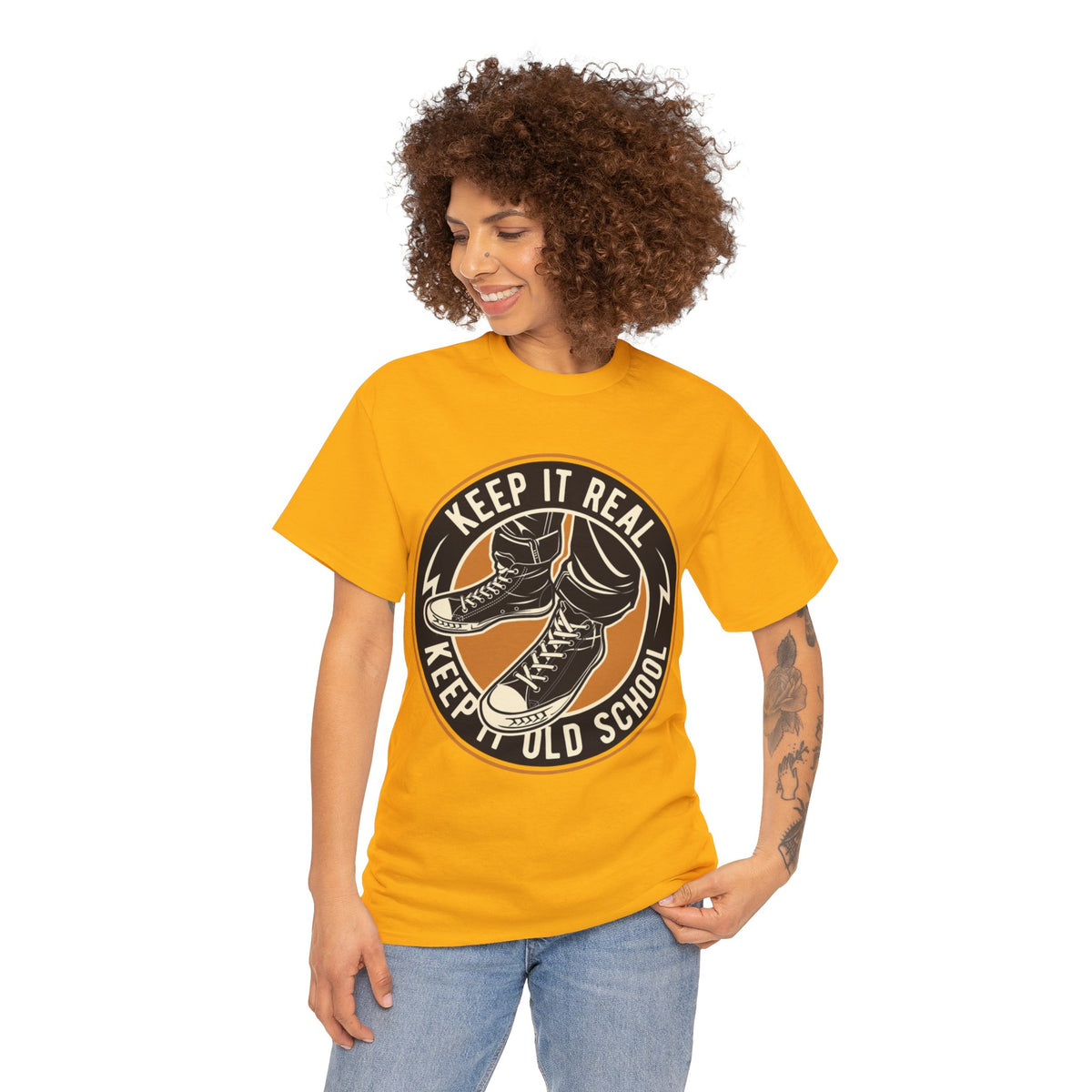 Keep It Real Keep It Old School Graphic Women's T-Shirt