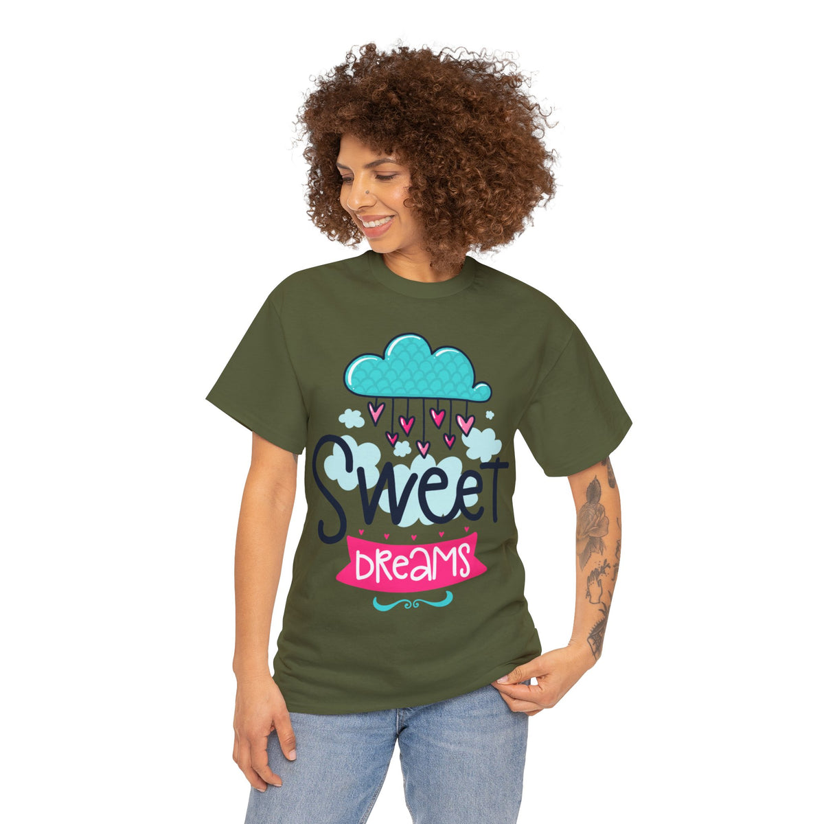 Sweet Dreams Printed Graphic T-Shirt For Womens & Girls